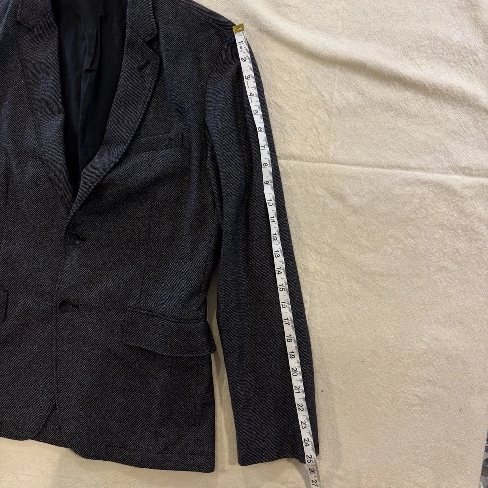Rag & Bone Blazer 38 Gray Herringbone Virgin Wool Blend Unstructured Sport Coat